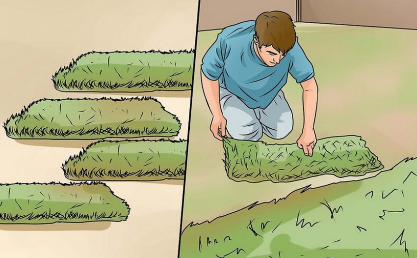 Разложение искусственной травы