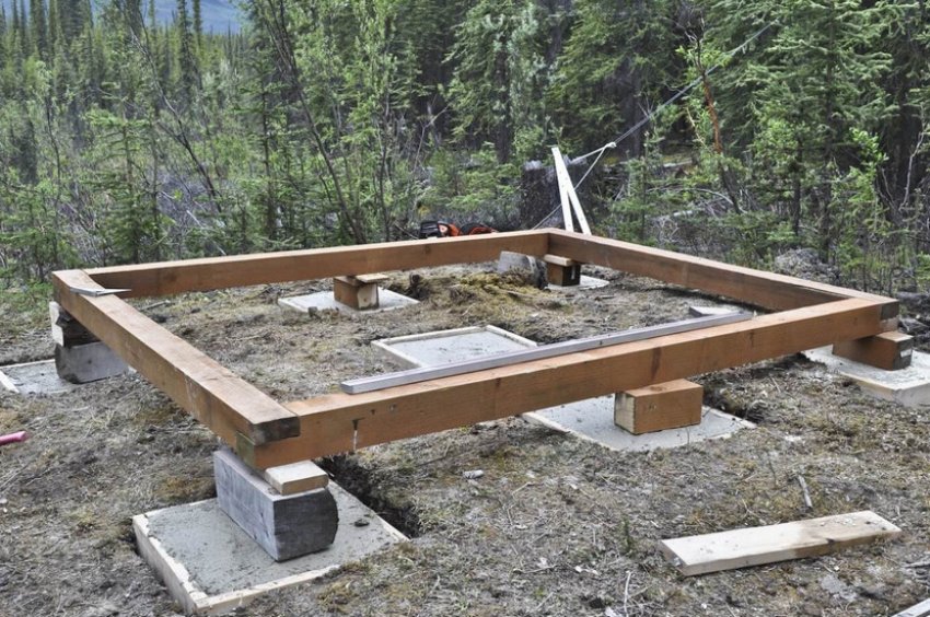 Закладка фундамента