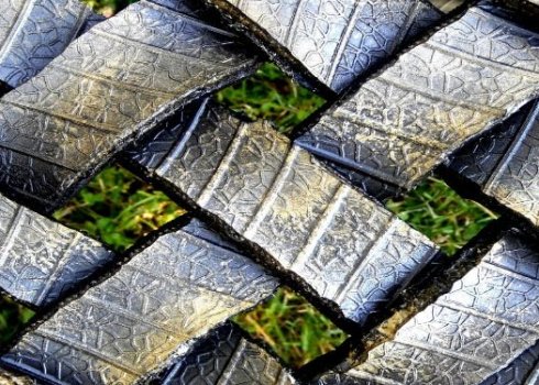 Как сделать садовую дорожку из старых покрышек своими руками