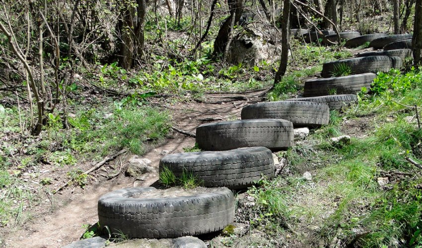 Сходинки з шин