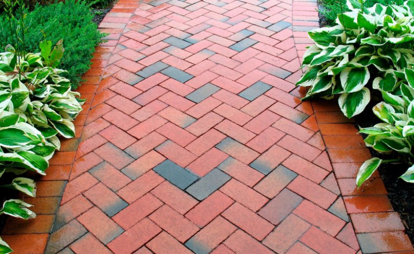 Доріжка з клінкерного кирпича