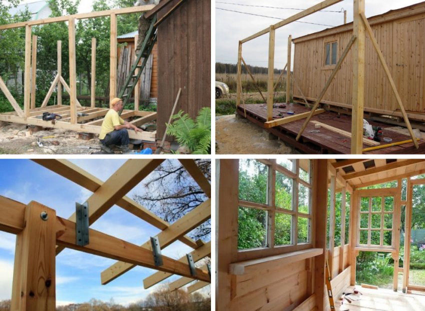 Будівництво опор та каркасу