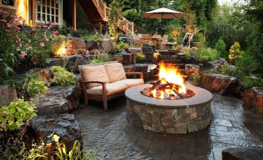 Зона відпочинку на дачній ділянці