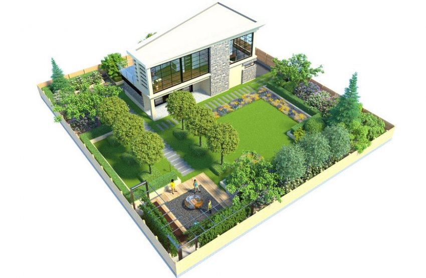 Квадратний ділянка