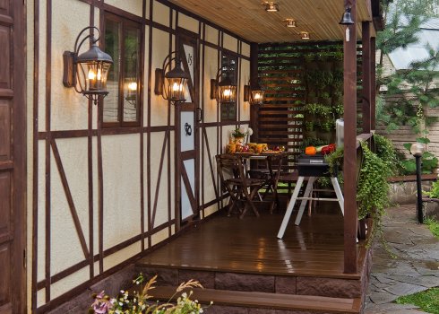 Как сделать качественное освещение веранды