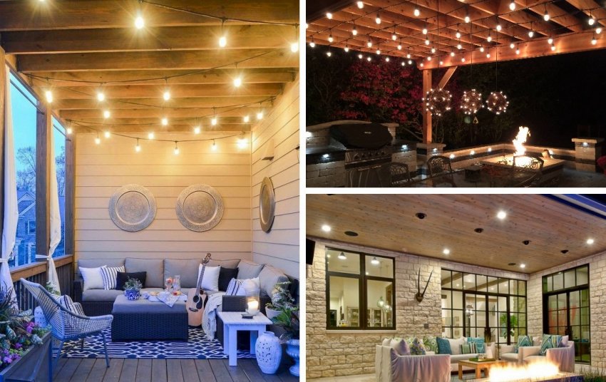 Додаткові елементи освітлення веранди