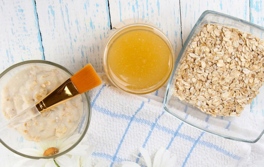 Вівсянка з медом для сухої шкіри