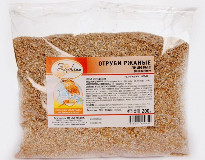 Житні висівки мелкого помола