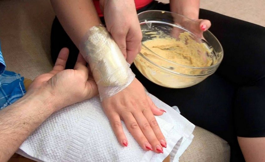 Компрес із вівсяного борошна