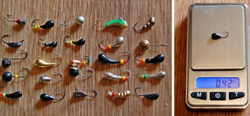 Вимірювання ваги мормишок Вимірювання ваги мормишок