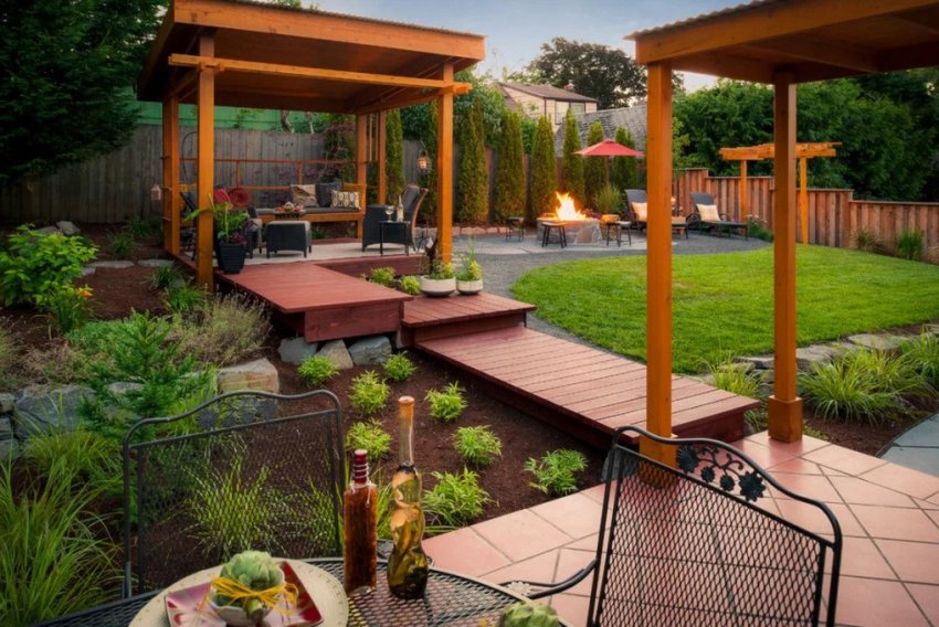 Рекреаційна зона на ділянці