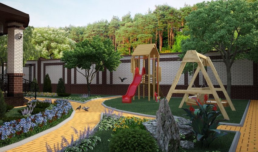 Дитячий ігровий майданчик на ділянці