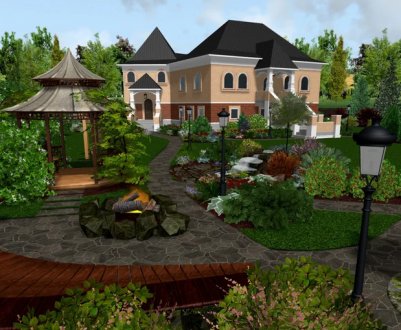 Як зробити ландшафтний дизайн з дачним ділянкою з будинком на 25 сотках