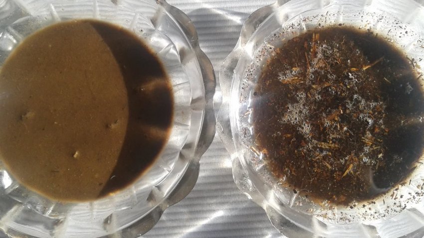 У правій ємності ─ щелепний ґрунт У правій ємності ─ щелепний ґрунт