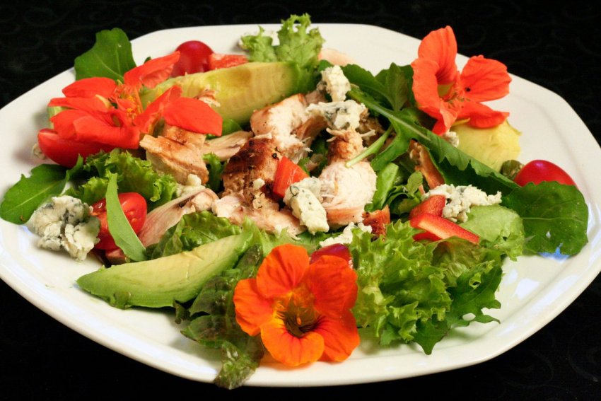 Салат з настурцією