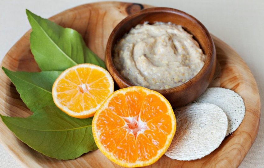 Скраб з цедри апельсина