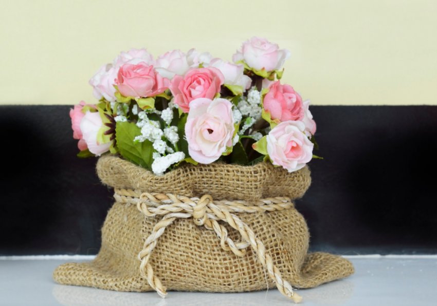 Прикраса горщика текстилем