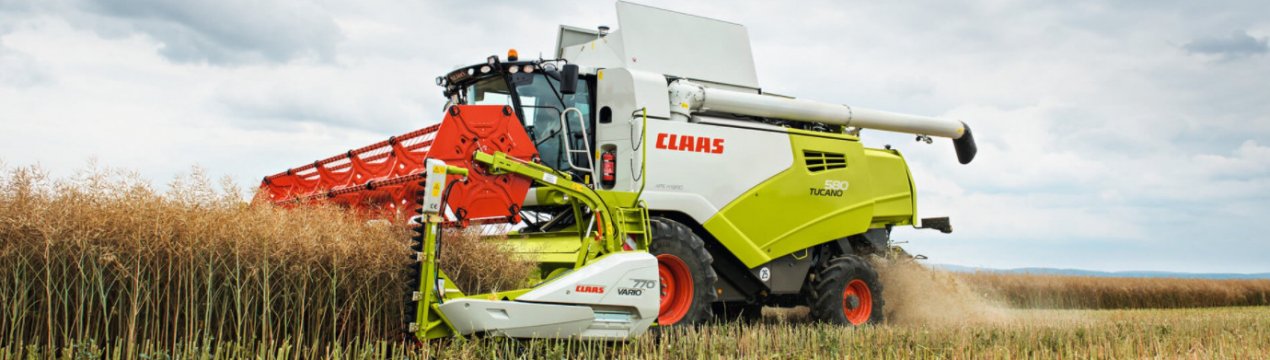 Огляд комбайна «Claas Tucano 580»