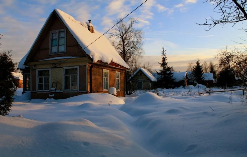 Сніг на ділянці Сніг на ділянці