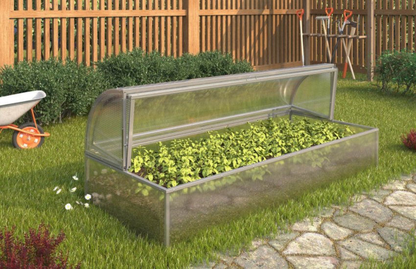 Каркасний парник на ділянці