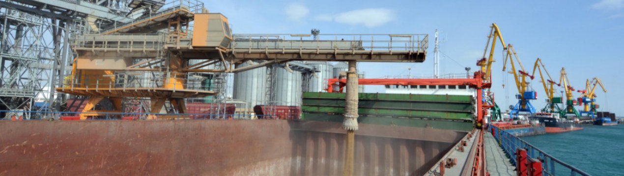 Перевалка зернових через морські порти за квартал скоротилась на 37%