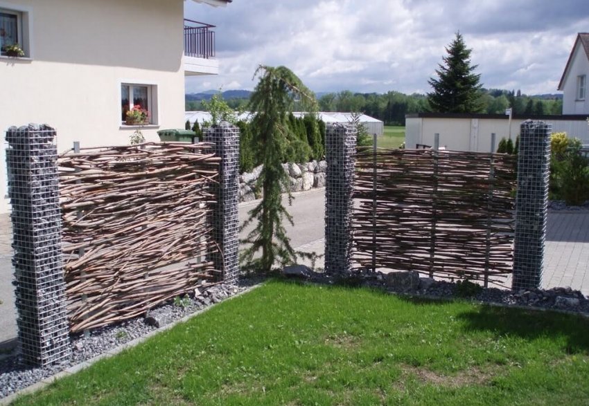 Забор-габіон