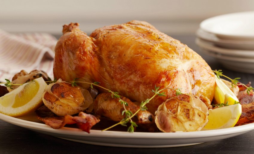 Курка, запечена з лимоном Курка, запечена з лимоном