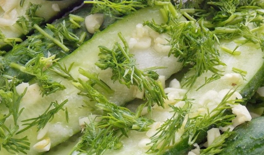 Маринованные огурцы в пакете Маринованные огурцы в пакете