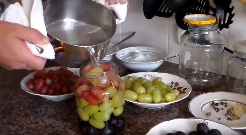 Маринованный черный виноград рецепты. 26664.phv76o.850. Маринованный черный виноград рецепты фото. Маринованный черный виноград рецепты-26664.phv76o.850. картинка Маринованный черный виноград рецепты. картинка 26664.phv76o.850. Хотите приготовить, что-то необычное и вкусное на зиму? Воспользуйтесь данным рецептом.