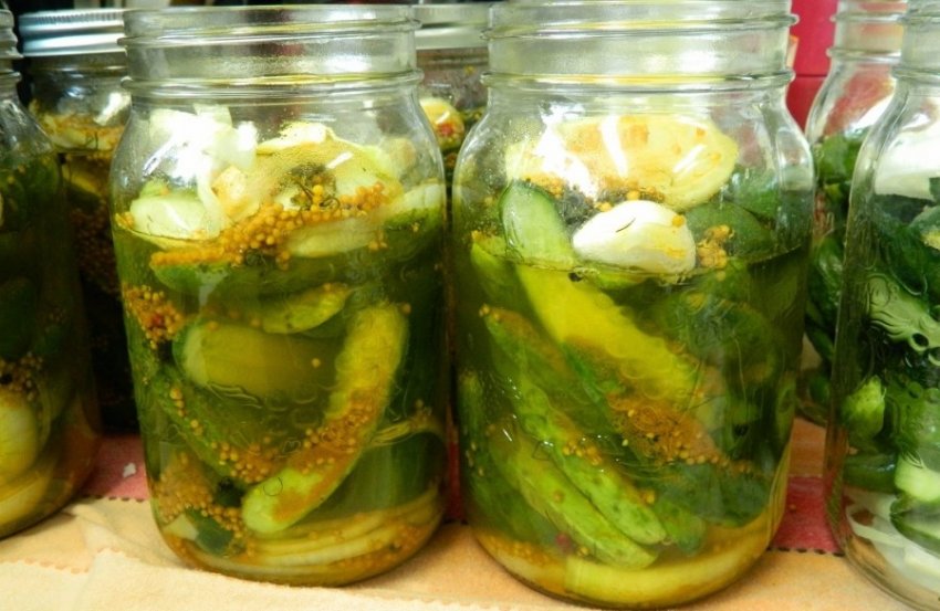 Мариновані огірки з аспірином і гірчицею