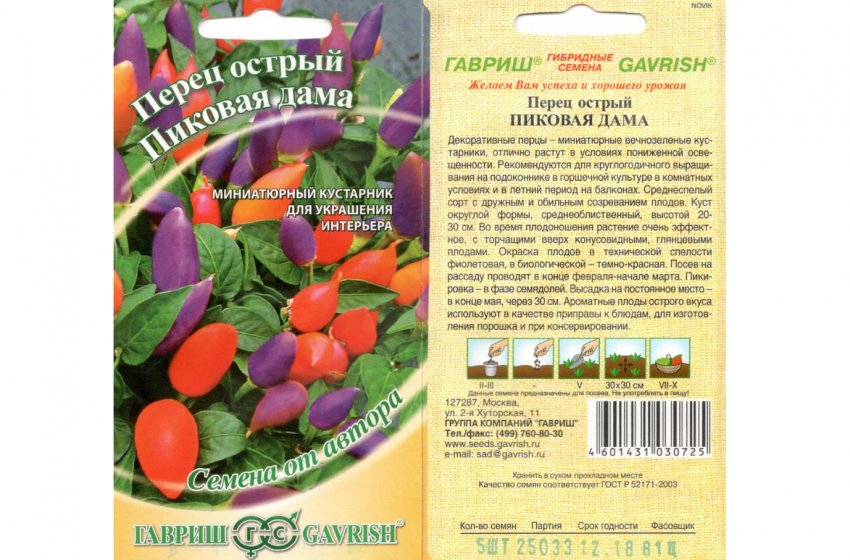 Кімнатний перець пікова дама