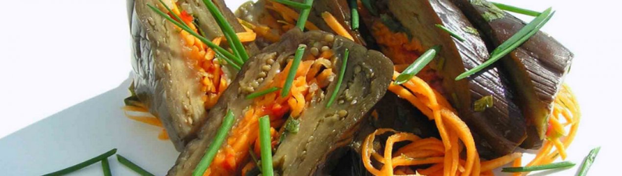 Приготування квашені баклажани, фаршировані овочами