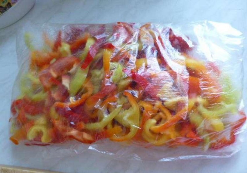 Способи заморозки перцю шматочками