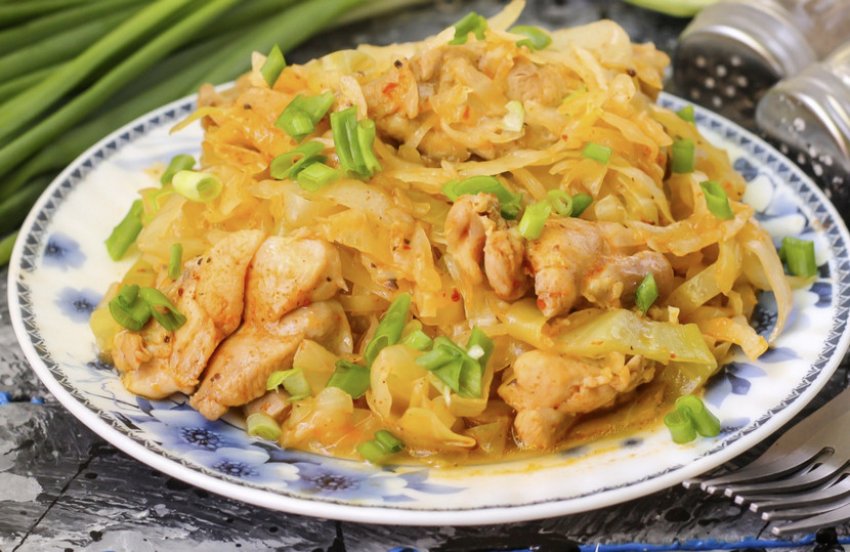 Капуста і курка