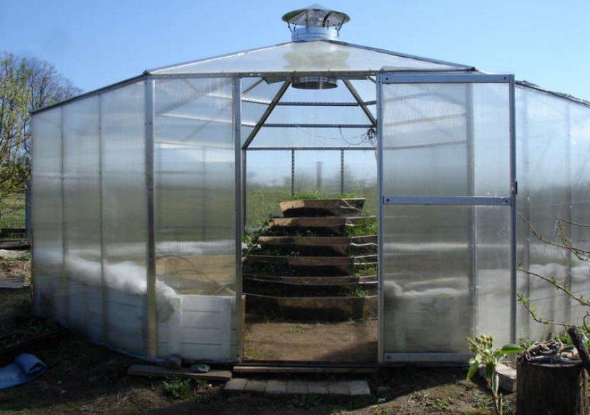 Багатокутна полікарбонатна теплиця