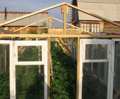 Як побудувати теплицю з віконних рам своїми руками