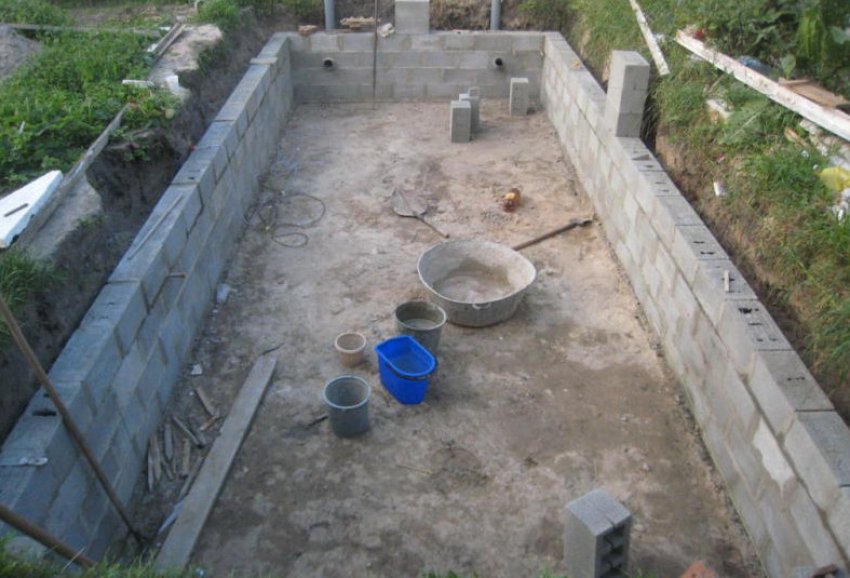 Фундамент для теплиці Фундамент для теплиці