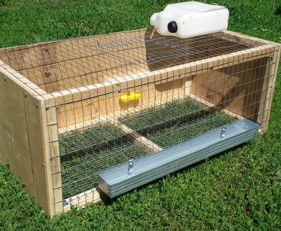 Як зробити клітку для курчат своїми руками