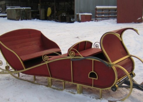 Як зробити своїми руками сани для коня