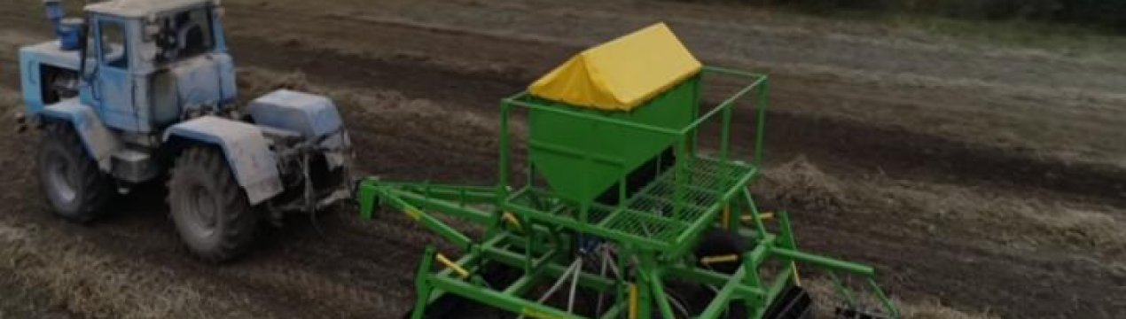 Український фермер самостійно сконструював сівалку по технології Овсинского 