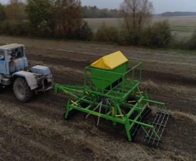 Український фермер самостійно сконструював сівалку по технології Овсинского