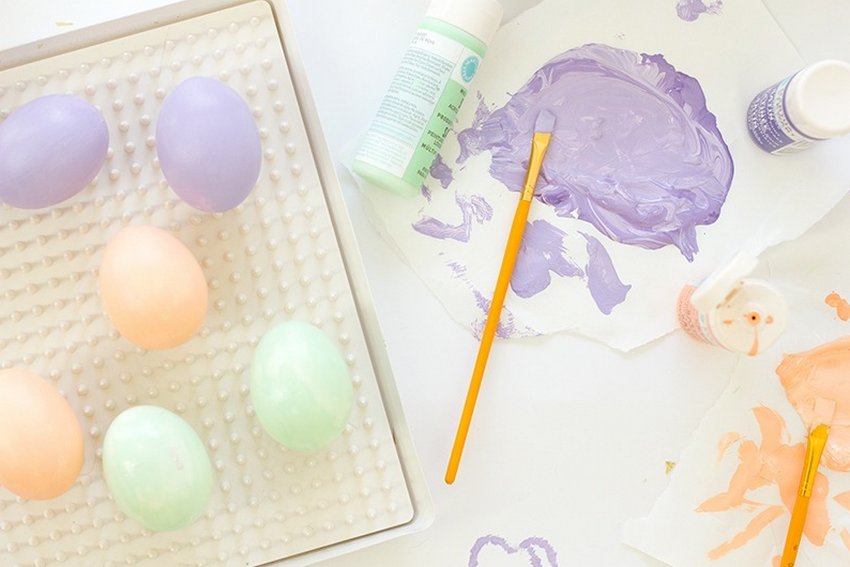 Яйця в пастельних тонах Яйця в пастельних тонах