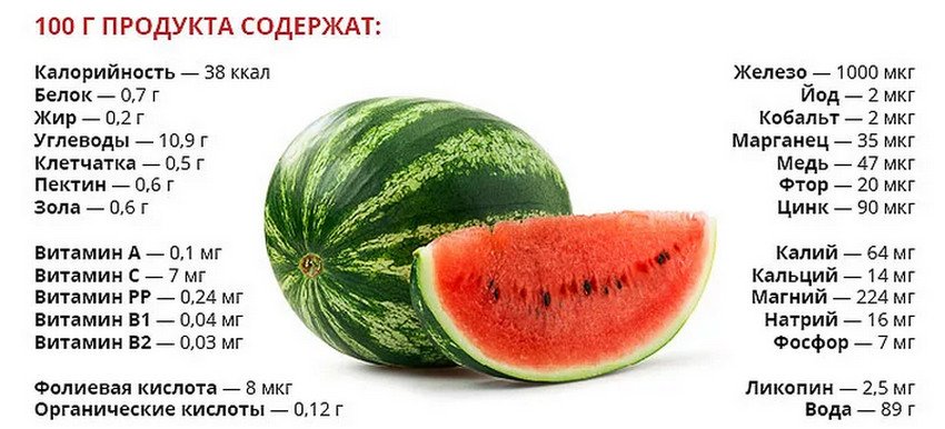 Состав арбуза