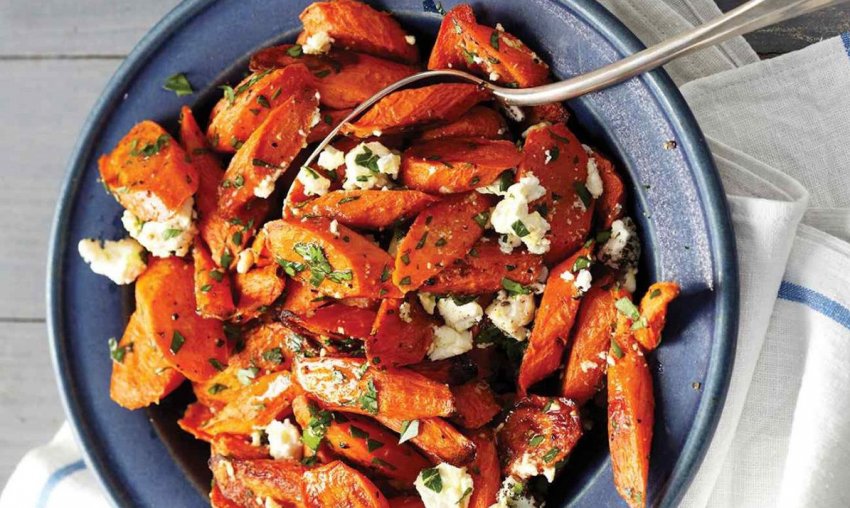 Запечена моркву з сиром фета