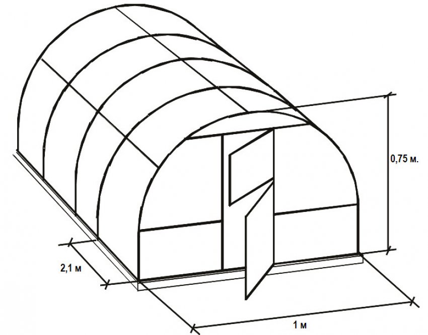 Схема парника Улитка