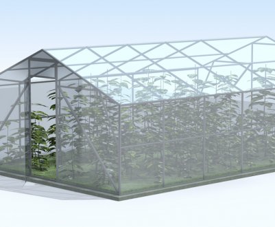 Особливості двосхилим теплиці з полікарбонату