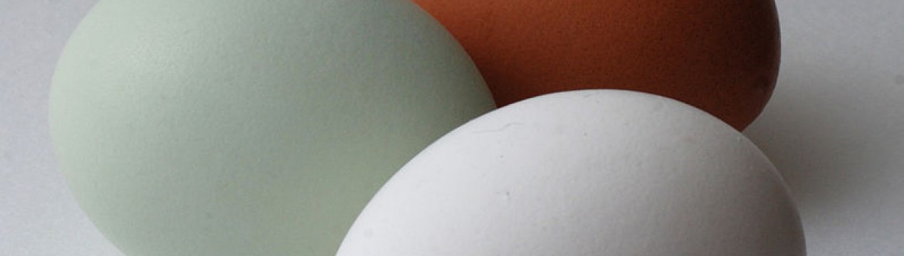 На ринках Луцька з'явилися зелені яйця курячі