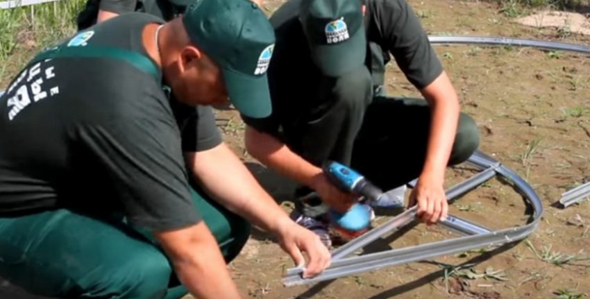 З'єднання дуги і підкоси З'єднання дуги і підкоси