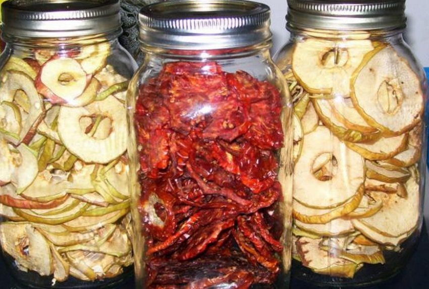 Зберігання сушених яблук Зберігання сушених яблук