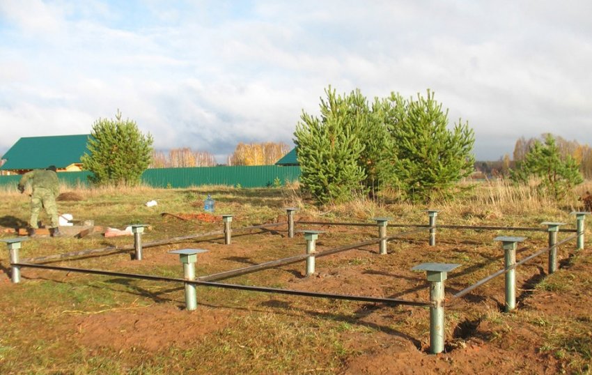 Точковий фундамент для теплиці Точковий фундамент для теплиці